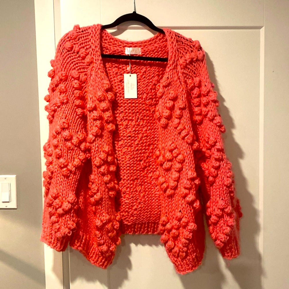 Little White House pink cardigan!